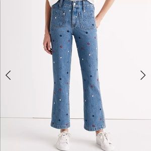 Madewell Rivet & Thread Embroidered Star Jeans